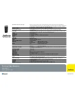 Jabra BT8040 Multiuse Technical Specifications preview