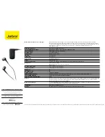 Preview for 1 page of Jabra CLIPPER Technical Specifications