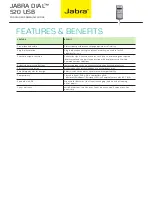 Preview for 2 page of Jabra DIAL 520 USB Datasheet