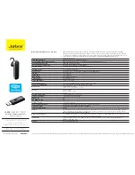 Jabra EASYGO FOR PC Technical Specifications preview