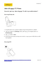 Jabra Engage 75 Mono Quick Start Manual preview