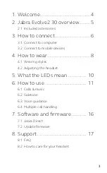 Предварительный просмотр 3 страницы Jabra EVOLVE2 30 User Manual