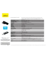 Preview for 1 page of Jabra EXTREME - DATASHEET FOR PC Technical Specifications