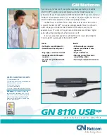 Jabra GN 8110 USB-XP Specifications предпросмотр