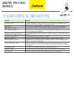 Preview for 2 page of Jabra GN1900 Series Datasheet