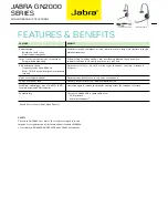 Preview for 2 page of Jabra GN2000 USB IP Datasheet