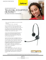 Jabra GN2100 MS TELECOIL Datasheet предпросмотр