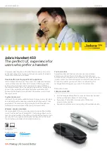 Jabra Handset 450 Manual preview