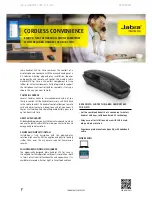 Jabra HANDSET Datasheet предпросмотр