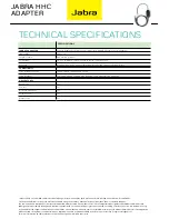 Preview for 2 page of Jabra HHC ADAPTER - DATASHEET CISCO Datasheet