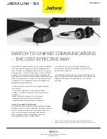 Preview for 1 page of Jabra LINK 180 Datasheet