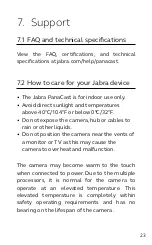 Предварительный просмотр 23 страницы Jabra PanaCast VSU010 User Manual