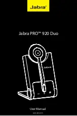 Preview for 1 page of Jabra Pro 920 Duo User Manual