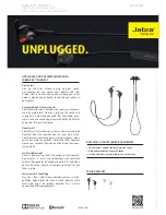 Предварительный просмотр 1 страницы Jabra rox wireless Datasheet