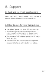 Предварительный просмотр 21 страницы Jabra Speak 750 User Manual