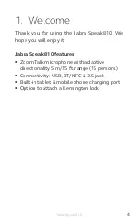 Preview for 2 page of Jabra Speak 810 User Manual