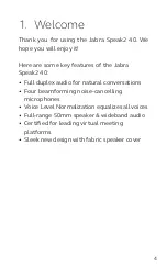 Preview for 4 page of Jabra SPEAK2 40 User Manual