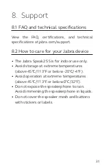 Предварительный просмотр 31 страницы Jabra SPEAK2 55 User Manual