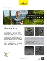 Preview for 1 page of Jabra SPORT - CORDED Quick Start Manual