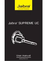 Jabra SUPREME UC User Manual preview