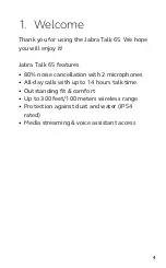 Preview for 2 page of Jabra Talk 65 User Manual