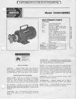 JABSCO 12490 Series Manual предпросмотр