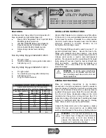 Preview for 1 page of JABSCO 23920-9503 Installation Instructions