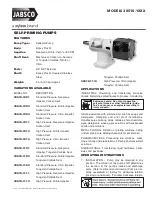 Preview for 1 page of JABSCO 30510-1003 Manual