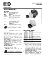 Preview for 1 page of JABSCO 30510-3 Series Manual