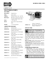 JABSCO 30520-1001 Manual preview