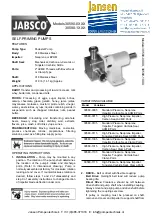 Preview for 1 page of JABSCO 30580-0 Series Manual