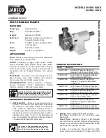 Preview for 1 page of JABSCO 30580 Series Manual