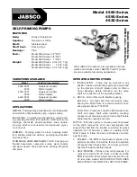 Preview for 1 page of JABSCO 4560 Series Manual