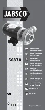 Preview for 1 page of JABSCO 50870 12 Series Manual