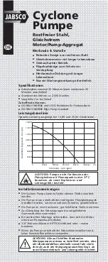 Preview for 6 page of JABSCO 50870 12 Series Manual