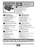 Preview for 1 page of JABSCO 59510-Series Manual