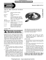 Preview for 1 page of JABSCO 6050-0713 Quick Start Manual