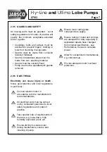 Preview for 9 page of JABSCO Hy-Line Installation, Operating, Maintenance And Spares Manual