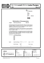 Предварительный просмотр 52 страницы JABSCO Hy-Line Installation, Operating, Maintenance And Spares Manual