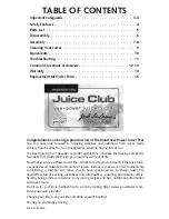 Preview for 2 page of Jack LaLanne's Power Juicer Pro Operating Manual