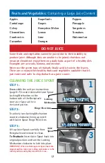 Preview for 17 page of Jack LaLanne's POWER JUICER ULTIMATE Instruction Manual