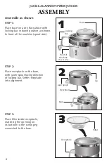 Предварительный просмотр 6 страницы Jack Lananne's Power Juicer power juicer Operating Manual