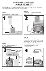 Предварительный просмотр 8 страницы Jack Lananne's Power Juicer power juicer Operating Manual