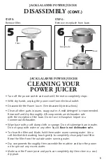 Предварительный просмотр 9 страницы Jack Lananne's Power Juicer power juicer Operating Manual