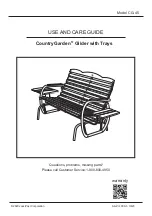 Jack-Post Country Garden CG-45 Use And Care Manual preview