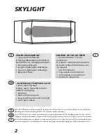 Preview for 2 page of Jack Wolfskin skylight Manual