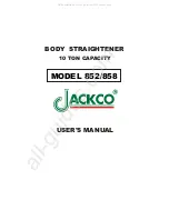 Jackco 852 User Manual preview