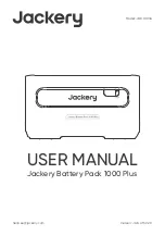 Предварительный просмотр 1 страницы Jackery Battery Pack 1000 Plus User Manual