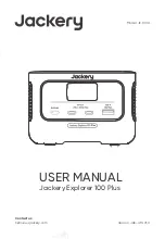 Jackery Explorer 100 Plus User Manual preview