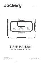 Предварительный просмотр 1 страницы Jackery Explorer 100 Plus User Manual